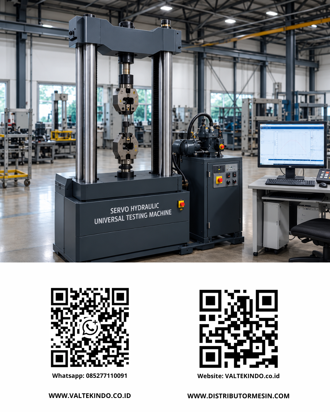 Panduan Komprehensif Universal Testing Machine (UTM) Servo Hydraulic untuk Standarisasi Kualitas Industri Manufaktur